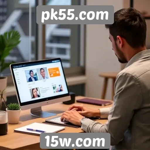 Experiência do usuário no site pk55.com